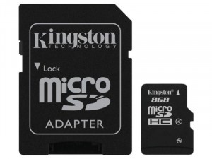 Kingston CL4 SDC4/8GB Micro SD 8GB memóriakártya + adapter