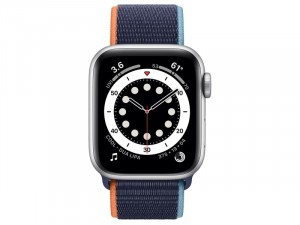 Apple Watch SE 2020 Cellular 40mm Ezüst alumínium tok mély tengerészkék sportpántos Okosóra 