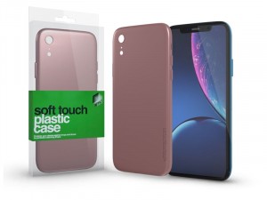 Apple iPhone Xr Soft Touch Rózé Arany Plasztik tok 