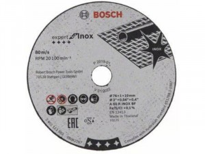 Bosch vágókorong Inox 76x1x10 mm 5db/cs