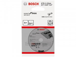 Bosch vágókorong Inox 76x1x10 mm 5db/cs