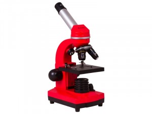 Bresser Junior Biolux SEL 40–1600x Piros mikroszkóp, okostelefon-adapterrel (74320)