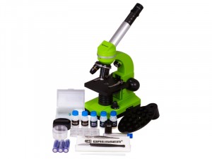 Bresser Junior Biolux SEL 40–1600x Zöld mikroszkóp, okostelefon-adapterrel (74319)