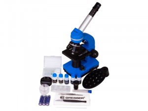 Bresser Junior Biolux SEL 40–1600x Kék mikroszkóp, okostelefon-adapterrel (74322)