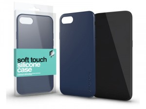 Apple iPhone SE 2020 Soft Touch Sötétkék Szilikon tok
