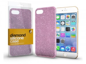 Samsung Galaxy A30s Diamond Rózsaszín Szilikon tok