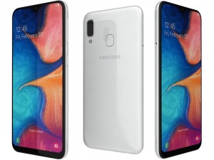 Samsung Galaxy A20e A202 32GB 3GB LTE DualSim Fehér Okostelefon