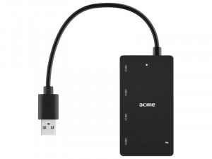 ACME 4 portos USB HuB Fekete