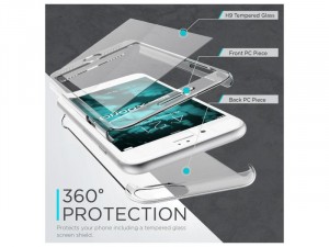 Apple iPhone 7 X-Doria Defense 360 Glass Átlátszó védőtok üveg hátlappal 