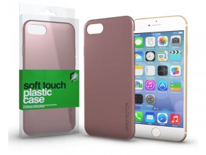 Apple iPhone SE 2020 Soft Touch Rózé Arany Plasztik tok
