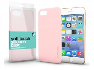 Apple iPhone SE 2020 Soft Touch Púder Rózsaszín Szilikon tok