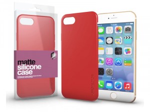 Apple iPhone 7 Matt Korallpiros Ultra Vékony Szilikon tok