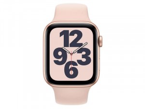 Apple Watch SE 2020 GPS 44mm Arany alumínium tok Rózsaszín homok szíjjal Okosóra