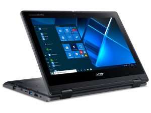 Acer TravelMate Spin TMB311RN-31-P44Q 11,6 FHD IPS/Intel® Pentium N5030/4GB/128GB/Int. VGA/Win10Home/fekete laptop