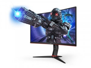 AOC 27 col C27G2ZU WLED, VA panel, 240Hz Ívelt Gaming FHD Fekete-Piros monitor