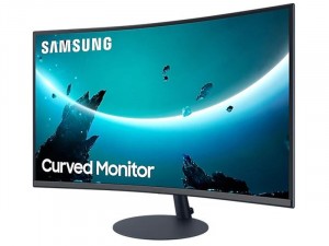 Samsung C27T550FDU - 27 colos LED Ívelt kijelzős Kékes Sötétszürke monitor