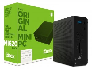 ZOTAC ZBOX-MI620NANO-BE Intel® Core™ i3 Processzor 8130U Barebone Mini Asztali Számítógép