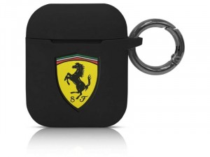 Apple Airpods Ferrari, Ferrari logós Fekete Szilikon tok