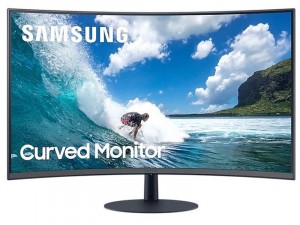 Samsung C27T550FDR - 27 colos Ívelt VA FHD Szürke - Sötét Kék monitor