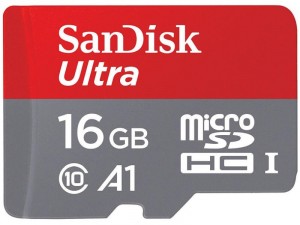 SanDisk microSDHC™ Mobile Ultra™ 16GB adapterrel, (98MB/s) class 10, A1 - MicroSD Kártya