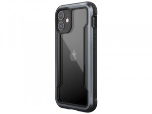 Apple iPhone 12 mini Raptic Defense Shield PC - Aluminium Fekete tok