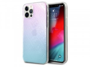 Apple iPhone 12 Pro Max Guess Rózsaszín-Kék TPU - Polikarbonát tok