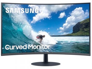 Samsung C32T550FDR - 24 colos Ívelt FHD LED VA AMD FreeSync Sötétkék szürke monitor