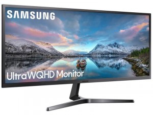 Samsung S34J550WQR - 34.1 colos 21:9 WQHD VA FreeSync Kékes Sötétszürke monitor 