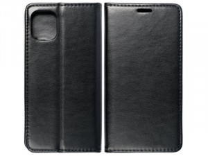 Huawei P40 Lite Magnet Book, Fekete Oldalra nyíló tok