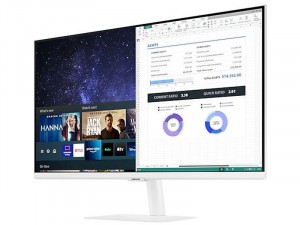 Samsung S32AM501NU - 32 colos FHD VA HDR10 SMART Fehér monitor távirányítóval