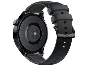 Huawei Watch 3 SPORT 46mm Rozsdamentes Acél Fekete Okosóra szilikon szíjjal