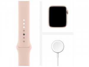 Apple Watch SE GPS 40mm Arany Alumínium Ház Rózsaszín Sportszíjjal
