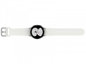 Samsung Galaxy Watch 4 R865 LTE Alumínium házas 40mm Ezüst Okosóra, Fehér sportszíjjal