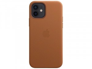 Apple iPhone 12 Pro Eredeti Apple Barna Bőr tok