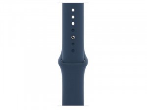 Apple Watch SE 2021 GPS 44mm Ezüst Alumínium Ház Abyss kék Sportszíjjal