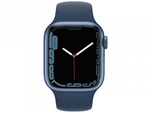Apple Watch Series 7 GPS 45mm Kék Alumínium Ház Indigó Kék Sportszíjjal