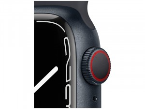 Apple Watch Series 7 GPS 45mm Éjfekete Alumínium Ház Éjfekete Sportszíjjal