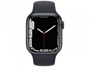 Apple Watch Series 7 GPS 41mm Éjfekete Alumínium Ház Éjfekete Sportszíjjal