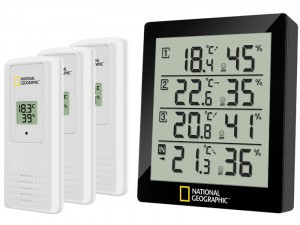 Bresser National Geographic hőmérő / higrométer, fekete