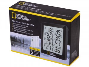 Bresser National Geographic hőmérő / higrométer, fekete