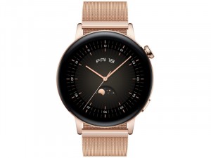 Huawei Watch GT 3 42mm Arany Rozsdamentes Acél Okosóra Arany milánói szíjjal