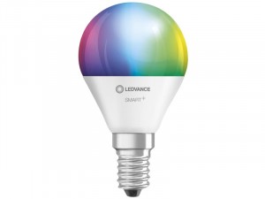 Ledvance Smartplus Wifi vezérlésű 5W RGBW E14 dimmelhető kisgömb LED fényforrás