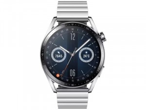 Huawei Watch GT 3 Elite 46mm Rozsdamentes Acél Okosóra Ezüst Acél szíjjal