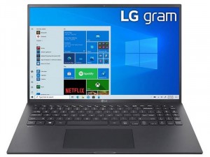 LG Gram 16 16Z90P-G.AA55H 16 colos Intel® Core™ i5 Processzor-1135G7, 16GB RAM, 512GB SSD, Win10 Home Plus Fekete ultrakönnyű laptop
