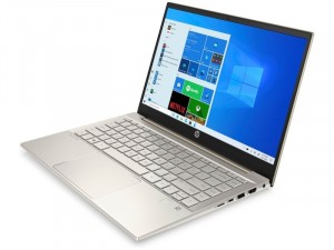 HP Pavilion 14-ec0011nh 14 FHD, AMD Ryzen 3-5300U, 8GB RAM, 256GB SSD, AMD Radeon Graphics, Win10, Arany laptop