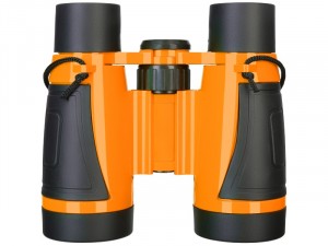 Levenhuk LabZZ WTT10 narancssárga walkie-talkie és kétszemes távcső készlet