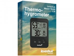 Levenhuk Wezzer BASE L30 fekete hőmérséklet- és páratartalom-mérő