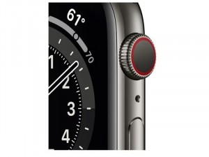 Apple Watch Series 6 GPS Cellular 44mm Szürke Rozsdamentes acél Ház Szürke milánói szíjjal