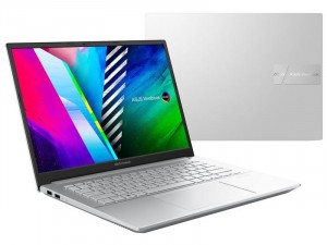 Asus VivoBook Pro M3401QC-KM052 14 WQ+ OLED, AMD® Ryzen™ 5-5600H, 16GB, 512GB SSD, NVIDIA GeForce GTX 3050 - 4GB, FreeDOS, Ezüst laptop