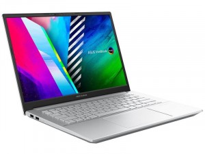 Asus VivoBook Pro M3401QC-KM052 14 WQ+ OLED, AMD® Ryzen™ 5-5600H, 16GB, 512GB SSD, NVIDIA GeForce GTX 3050 - 4GB, FreeDOS, Ezüst laptop